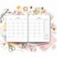 Agenda 2018-2019: 19x23cm : Agenda 2018 2019 semainier : Motif floral 3407