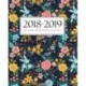 Agenda 2018-2019: 19x23cm : Agenda 2018 2019 semainier : Motif floral 3407