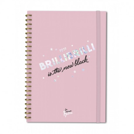 Agenda anual semana/vista Vecina Rubia 2019: Brilli brilli is the new black TANTANFAN 