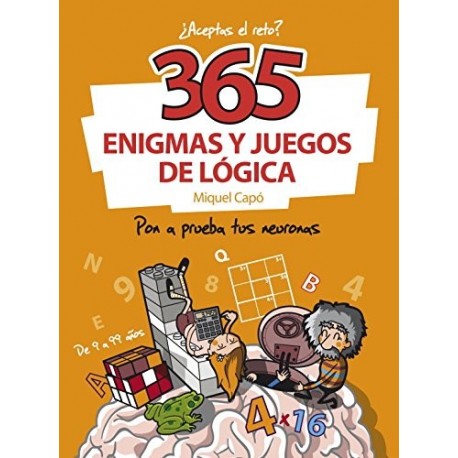 365 enigmas y juegos de lógica: Pon a prueba tus neuronas No ficción ilustrados 