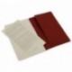 Moleskine Cahier - Set de 3 cuadernos cuadriculados de tamaño bolsillo, color rojo arándano