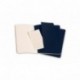 Moleskine CH218 - Pack de 3 cuadernos, L 13 x 21, color azul