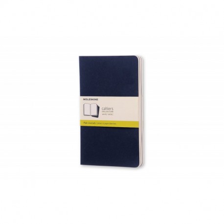 Moleskine CH218 - Pack de 3 cuadernos, L 13 x 21, color azul