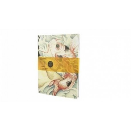 Cahier ligne artistique - poisson - set de 2 Moleskine Cover Art 