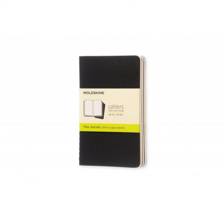 Moleskine QP313 - Pack de 3 cuadernos, pocket 9 x 14, color negro