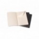 Moleskine QP318 - Pack de 3 cuadernos, L 13 x 21, color negro