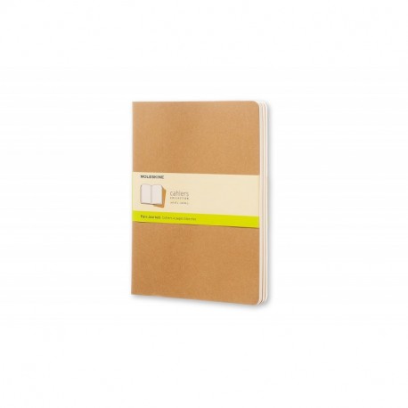 Moleskine 944372 - Pack de 3 cuadernos con rallado liso, 19 x 25 cm