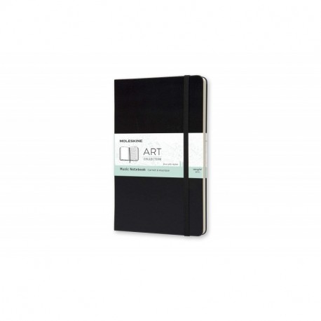 Moleskine QP081 - Cuaderno de música tamaño grande , color negro
