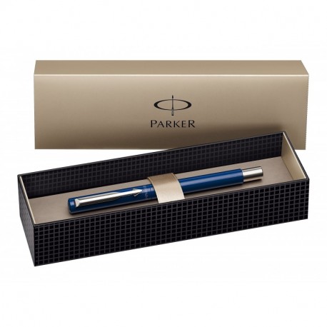 Parker - Bolígrafo de punta rodante y caja, color azul