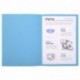 Exacompta 410010E - Lote de 100 Subcarpetas Forever® 250, Color Azul