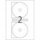 Herma 8624 - Etiquetas para CD y DVD 10 hojas, 20 unidades , blanco