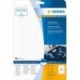 Herma 5116 - Paquete de 1500 etiquetas adhesivas 49 x 10 mm, especiales para joyería , color blanco mate