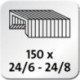 Novus B 37/2 40 hojas de capacidad Grapado Alicates 50mm máxima de papel de inserción Profundidad - Chrome