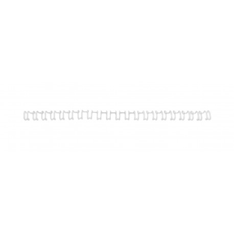 GBC - Espiral para encuadernadoras de paso 2:1 21 anillas, 100 unidades, 10 mm, A4 , color blanco