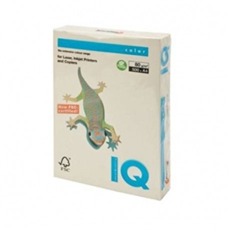 IQ 129926 - Pack de 500 hojas de papel multifunción A4, 80 gr, color vainilla