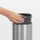 Brabantia Touch Bin - Cubo de basura, 3 litros, cubo interior de plástico extraíble, acero mate