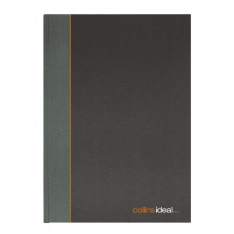 Collins Ideal - Cuaderno para contabilidad tamaño A5, 192 páginas, con columnas , color gris