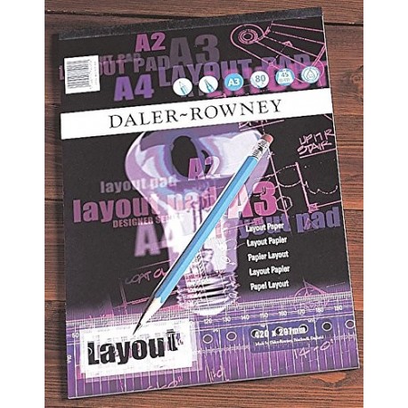 Daler-Rowney DR403030200 - Papel de dibujo 80 hojas A2 