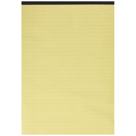 Q-Connect Executive Pad - Paquete de 10 bloques para gráficos y datos con hojas rayadas, amarillo