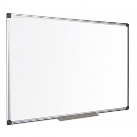 Bi-Office Maya - Pizarra blanca no magnética con marco de aluminio, 1200 x 900 mm