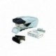 Rexel 2101417 - Set de grapadora con suporte 1000 grapas , negro y plateado