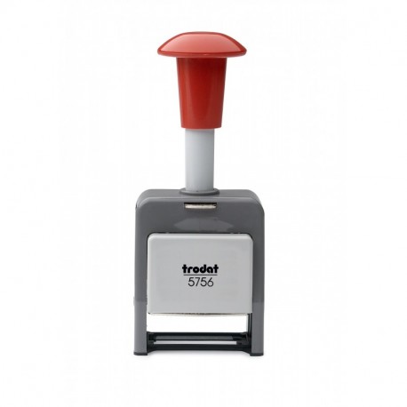 Trodat 86621 - Sello numerador automático autoentintable, plástico, 6 ajustes, dígitos de 5,5 mm