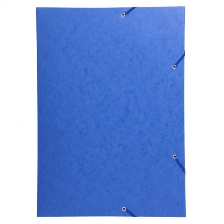 Exacompta 59507E Scotten Nature Future - Carpeta con 3 solapas y gomas de cartulina lustrada para A3, 216 g, azul, 32 x 44 cm