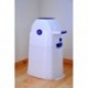 Diaper Champ 04002-01- Cubo de basura para pañales, tamaño pequeño, color azul y blanco