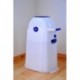 Diaper Champ 04002-01- Cubo de basura para pañales, tamaño pequeño, color azul y blanco