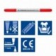 Staedtler Rotuladores de trazo doble. Noris Club. Estuche con 10 marcadores. 320 NWP10