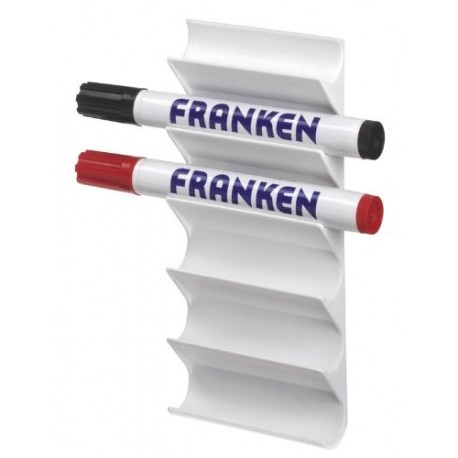 Franken Z1986 - Soporte para 6 rotuladores de pizarra, sin rotuladores, color blanco