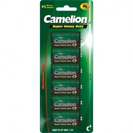 Camelion Super Heavy Duty R14 C Baby batería 6 unidades 