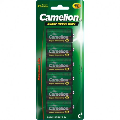 Camelion Super Heavy Duty R14 C Baby batería 6 unidades 