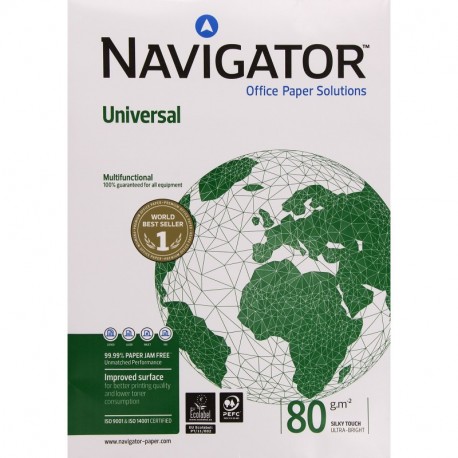 Navigator A3 80 gr - Papel, Paquete de 500 Hojas, Blanco