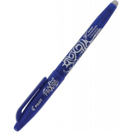 Pilot Frixion - Bolígrafo de tinta trazo de 0,4 mm, tinta borrable , color azul, 12 unidades