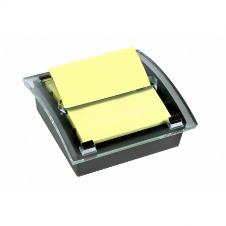 Post-It C-2014 - Dispensador de notas, con 1 paquete de notas, color negro/ transparente