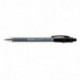 Papermate Flexgrip Ultra - Bolígrafo con punta retráctil y pinza, color negro, paquete de 12 unidades