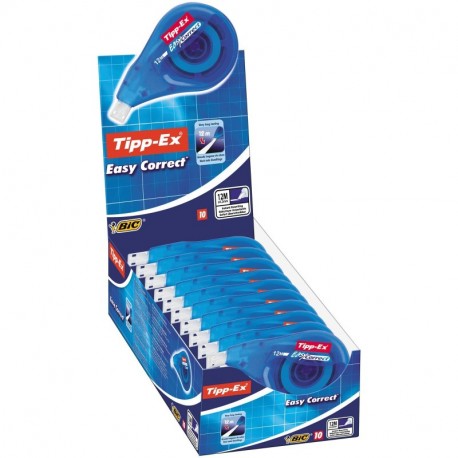 BIC Tipp-Ex Easy correct - Caja de 10 cintas correctoras de 4,2 mm x 12 m