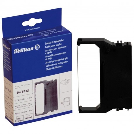 Pelikan Star SP 300 - Cinta compatible, para máquina de escribir, 13 mm x 7.5 m, color negro