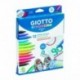 Giotto 494900 - Pack de 12 rotuladores decorativos para tejidos