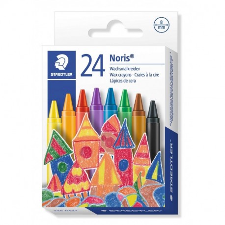 Staedtler 220 NC24 Noris Club - Ceras para colorear 24 unidades 