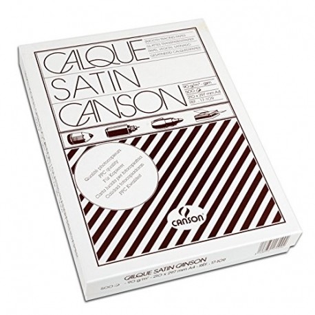 Canson 200017109 - Paquete 500 hojas papel vegetal satén, A4-21 x 29.7 cm