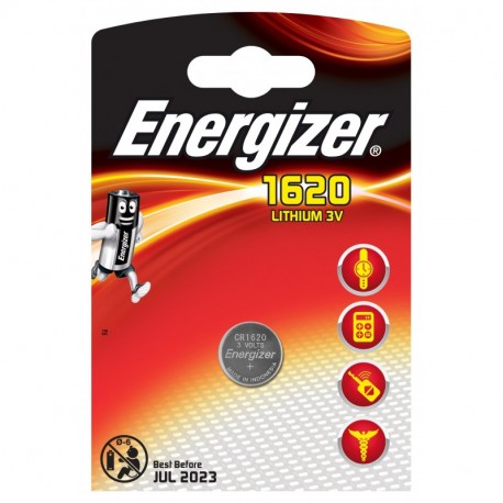 Energizer CR1620: Pila botón 3V de litio