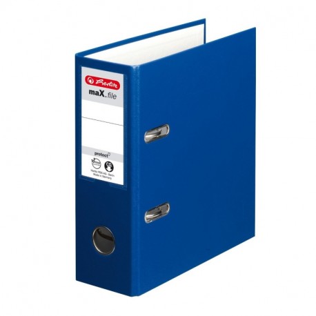 Herlitz O- Archivador de anillas A5 75 mm color azul