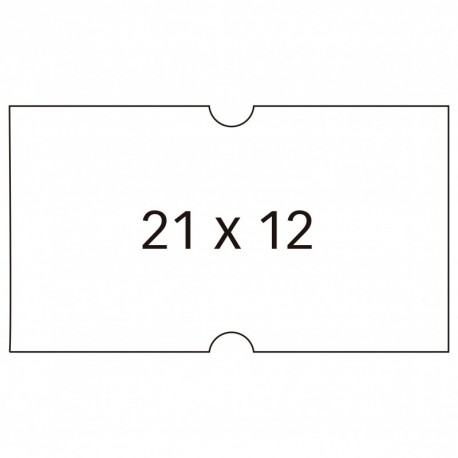 APLI 100911 - Pack de 6 rollos para etiquetadora, color blanco