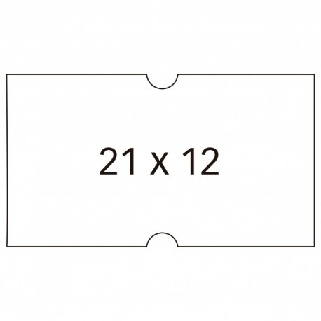 APLI 100911 - Pack de 6 rollos para etiquetadora, color blanco