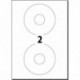 Sigel LA525 Etiquetas para CD/DVD Ink/Laser/Copy , Ø 117 mm A4 , 50 Et.-25 hojas