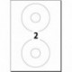 Sigel LA526 Etiquetas para CD/DVD Ink/Laser/Copy , Ø 117 mm A4 , 100 Et.-50 hojas