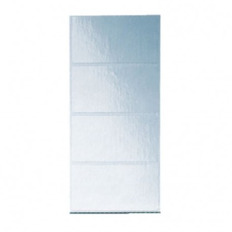 Leitz 66410000 Rectángulo Transparente - Etiqueta autoadhesiva Transparente, Rectángulo, 72 x 39 mm, 77 x 165 x 4 mm, 40 g, 