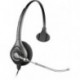 Plantronics HW251 SupraPlus - Auricular con micrófono para teléfono fijo o PC, Negro